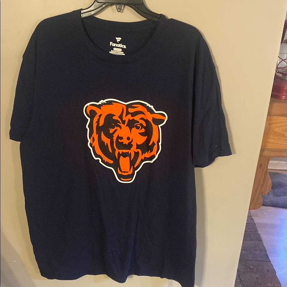 Fanatics Navy Blue T-Shirt with Bear Logo